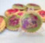 Watercolor painted sugar cookies