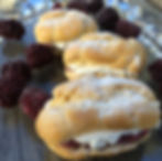 Marionberry eclairs
