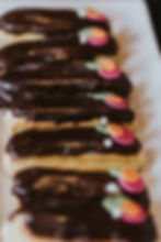 Chocolate eclairs