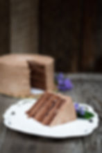 Layered chocolate cake