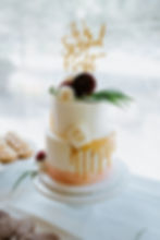 Gold drip with pastel watercolor