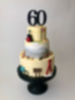 60th birthday cake sports theme